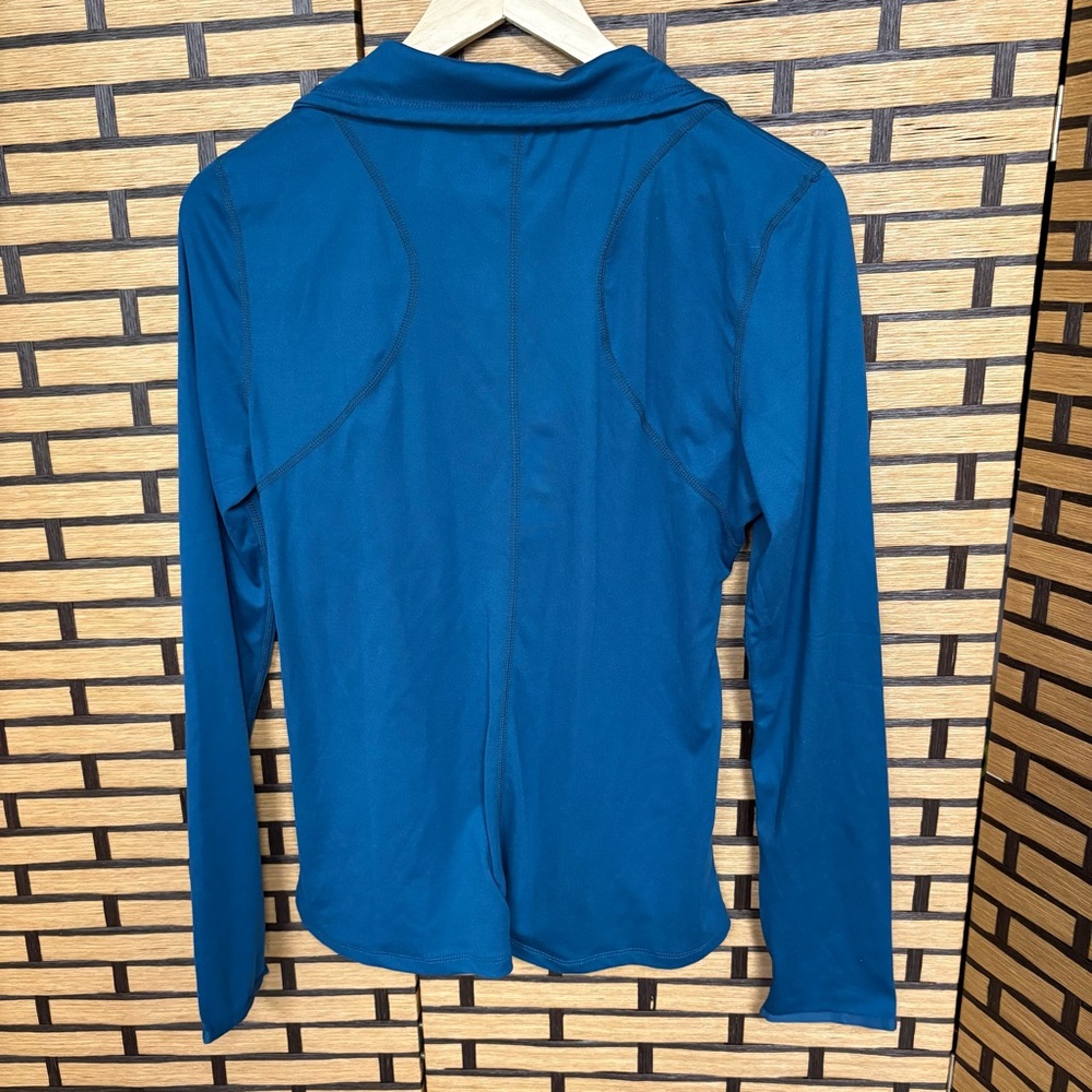 Juicy Couture Sport Teal Half Zip Run‎ Top Medium - Picture 3 of 8